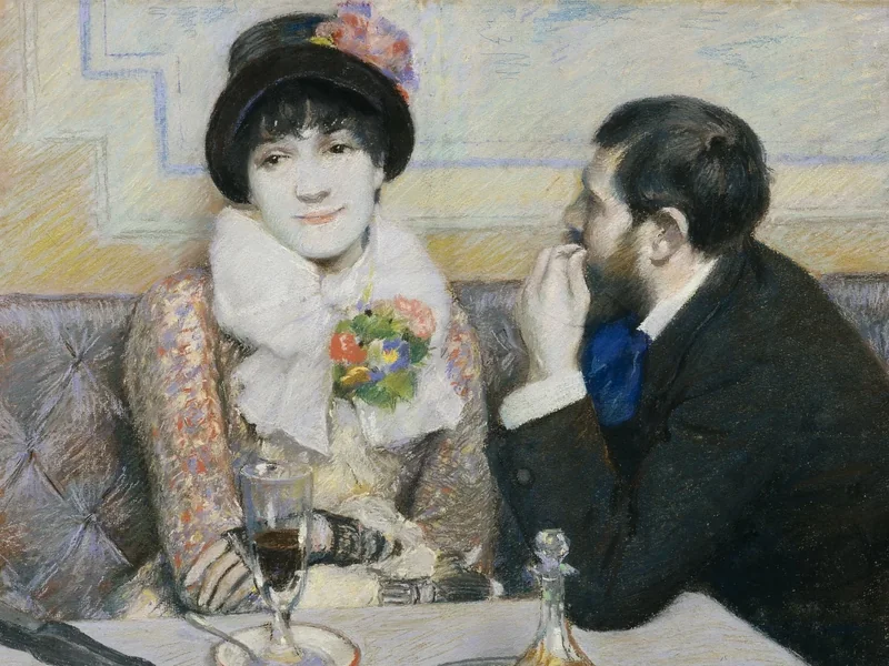 1841-Federico Zandomeneghi - E Susanne Valadon al caffé Nouvelle Athéne - Fondazione F.C. per l’Arte, Rivoli (Torino)